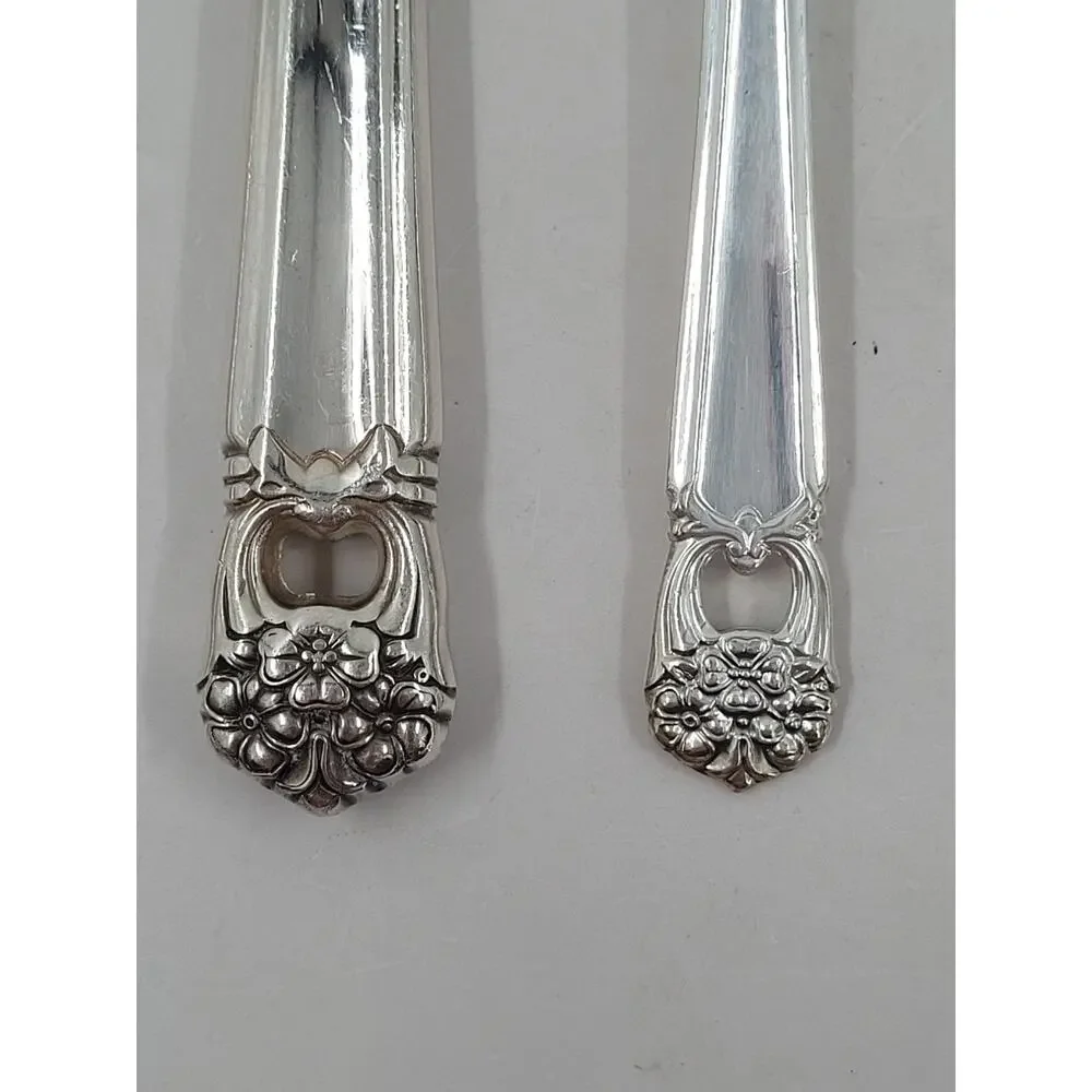 Rogers Brothers Silverplate Eternally Yours Coquette 5 Piece‎ Setting 2-8